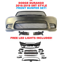 For Dodge Durango 2016-2019 SRT Style Front Bumper Cover Kit with LED Fog Lamps picture