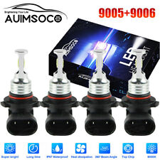 For Toyota Camry 2000-2006 4* 9005+9006 LED Headlights Hi/Low Lamps Combo Bulbs picture
