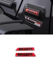 W463A Red Brabus Style Side Molding Inserts Emblems Badges G-Class W464 picture