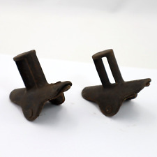 Pair of Early 1900'S Car Carriage Top Saddle Prop for Folding Top Rest picture
