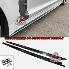 Fits 18-23 Kia Stinger CK-Style Add-On Side Skirts Extension (ABS Plastic) picture