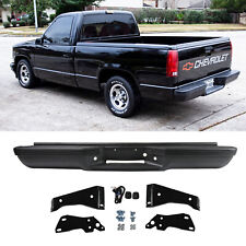 Powder-Coated Black Rear Bumper For 88-00 Chevrolet C1500 C2500 K1500 Fleetside picture