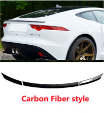 Carbon Fiber style For 13-17 Jaguar F Type 3 Parts Rear Duckbill Spoiler Wing picture