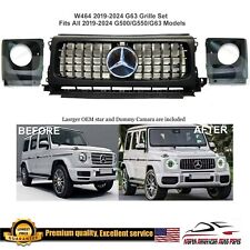 G63 Grille + Headlight Covers Star G500 G550 To AMG 2019 2020 2021 2022 2023 picture