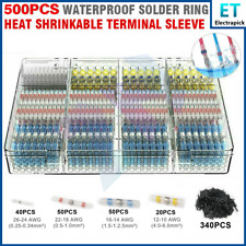 500PCS Solder Sleeve Seal Heat Shrink Butt Wire Connectors Terminals Waterproof picture