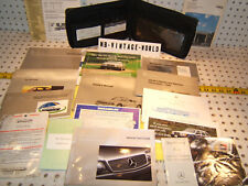 Mercedes 1995 R129 SL500 SL600 Owner's Manuals 1 set of 17 & Leather OEM 1 Case picture