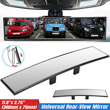 Car Universal 300mm Rear View Wide Angle Convex Clear Interior Mirror Click On picture