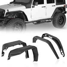 Fit 2007-2018 Jeep Wrangler JK Enhanced Steel Front or Rear Flat Fender Flares picture