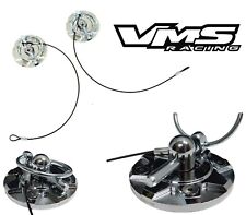 VMS Racing Universal Chrome CNC Billet Aluminum Set of 2 Hood Pins Kit picture