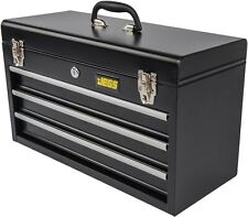 JEGS 81400 Black 3 Drawer Professional Tool Box for Garage, Truck, or Trailer picture