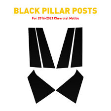 6pc Glossy Black Pillar Posts Door Trim For Chevrolet Malibu 2016-2021 US Stock picture