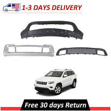 New 3pcs Front Bumper Cover Kit Textured For 2014 2015 2016 Jeep Grand Cherokee picture