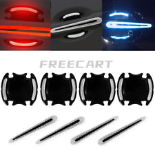 8x Reflective Car Door Handle Safety Strip Protective Film Sticker Warning Decal picture