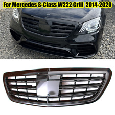 Black Front Grille Grill Fit Mercedes W222 2014-2020 S400 S550 S65 S63 AMG S560 picture