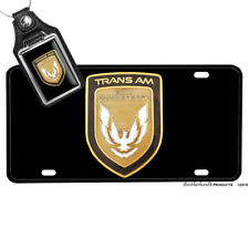 1989 Pontiac Trans Am 20th Anniversary Metal License Plate Matching Key Ring picture