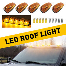 5X Lens Clear LED Bulbs Amber Cab Roof Marker Light for Chevy/GMC Pickup Trucks picture