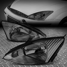 FOR 03-04 FORD FOCUS PAIR OE STYLE CHROME HOUSING SMOKED LENS HEADLIGHT HEADLAMP picture