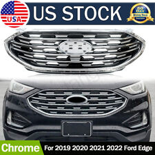 Front Upper Bumper Grille Chrome KT4B-8200-AK Fits 2019 2020 2021 2022 Ford Edge picture