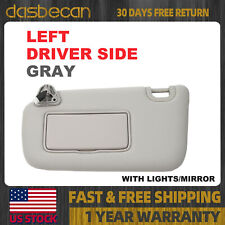 Driver Left Gray Sun Visor w/ Light LH For Nissan Sentra 2013-2019 96401-3SG8A picture