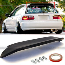 Fit 92-95 Civic 3DR Hatchback Duckbill Spoon Style Matte BLK Rear Spoiler Wing  picture