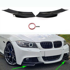 For 08-12 BMW E90 M-Tech LCI Gloss Black Front Splitter Lip Spoiler Cover US picture