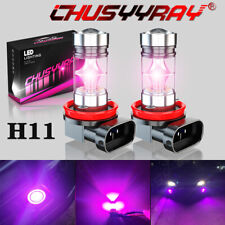 2pcs Pink Purple 14000K H8 H11 LED Fog Light Bulbs For Toyota Camry 2007- 2014 picture