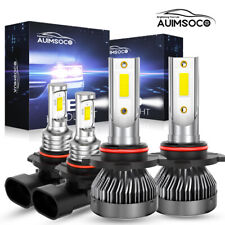 Combo 9005 9006 Led Headlight High/Low Bulbs For Chevrolet Astro 1995-2005 White picture