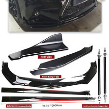 For Lexus RX350-450 Front Bumper Splitter Body Kit Side Skirt Rear Lip Glossy BK picture