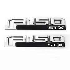 2pcs OEM F150 STX Emblems Fender Badges 3D for F-150 STX Genuine New Chrome picture