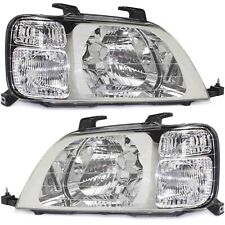 Headlights Headlamps Left & Right Pair Set NEW for 97-01 Honda CR-V picture