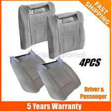 For 1994-1996 Chevy Impala Front Both Side Replacement Leather Seat Cover Gray picture