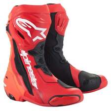 Alpinestars Supertech R Boots Bright Red Red Fluo - New Fast Shipping picture