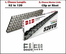 D.I.D DID 520 VO Oring Drive Chain Natural with Clip or Rivet Master Link picture