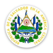 Salvadoran Coat of Arms Sticker Decal - Weatherproof - el salvador flag slv coa picture