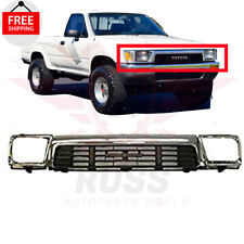 Bundle For 1989-1991 Toyota Pickup 4WD New Front Grille And Headlamp Bezels 3pcs picture