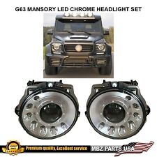 G500 G55 Mansory Style Project Led Chrome Headlights G65 AMG 1990-2006 G-Wagon picture