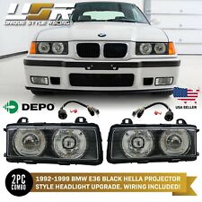 DEPO Euro GLASS Ellipsoid Projector Hella Style Headlamp For BMW E36 3 Series picture