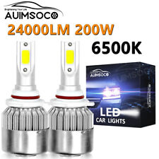 6500K 9012 LED Headlights Hi/Low Bulbs Kit Replace For GMC Sierra 1500 2014 2015 picture