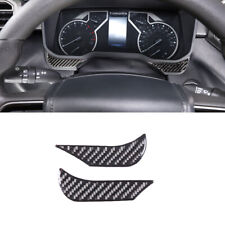 2x Real Carbon Fiber Cluster Panel Sticker  Trim For Toyota Tundra 2022-2023 picture