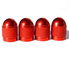 Red Dome Aluminum Tire Valve Caps - Sets of 4, 8, 12 or 20 - Universal picture