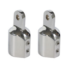 2Pcs 316 Stainless Steel Bimini Top Cap Eye End Boat Fitting for 1