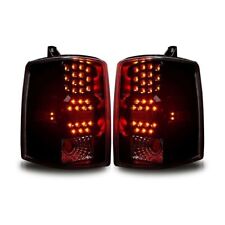 For 1997 1998 Jeep Grand Cherokee LED Tail Lights Brake Lamps Black Smoke Pair picture