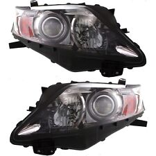 Headlight Set For 2010-2012 Lexus RX350 Canada Built LH RH Halogen With Bulb picture