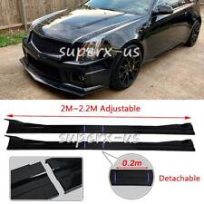 For Cadillac CTS ATS Gloss Side SKirt Extension Spoiler Rocker Panel Lip picture