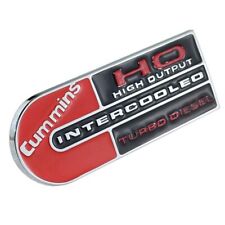 1x CumminsHO High Output Intercooled Emblem Cum-mins Turbo Diesel Car Badge picture