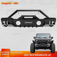 Stubby Front Bumper for 2007-2018 Jeep Wrangler JK & Unlimited w/ 2x D-Rings picture