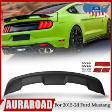 For Ford Mustang 2015-2024 GT350 GT500 2Dr Style Matte Black Trunk Spoiler Wing picture