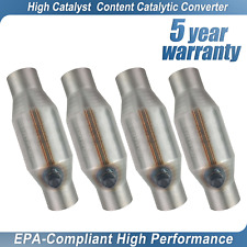 4x 2.5 inch Universal Catalytic Converter EPA approved high performance picture