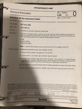 Porsche 911 turbo 996-2001 technical information manual picture