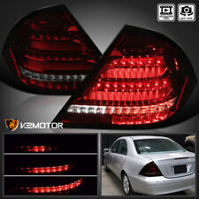 Red/Smoke Fits 2001-2004 Mercedes Benz W203 C200 C320 Tail Lights LED Sequential picture